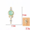 $0.5 ALL!!CLEARANCE SALES!!Series B/High Quality Retro Luxury Style Gemstone Charms