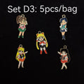 !!CLEARANCE SALES!!Series D/ cartoon image alloy dripping oil charm earring keychain accessory